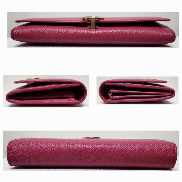 BVLGARI Bvlgari Pink Leather Bifold Wallet - Picture 5 of 16